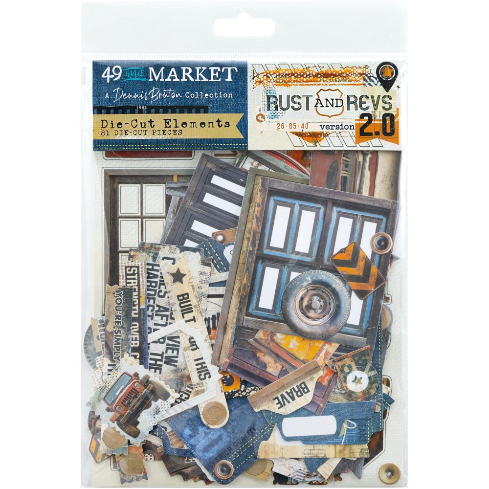 49 and Market, Rust and Revs 2.0 by Dennis Bruton, Die-Cut Elements