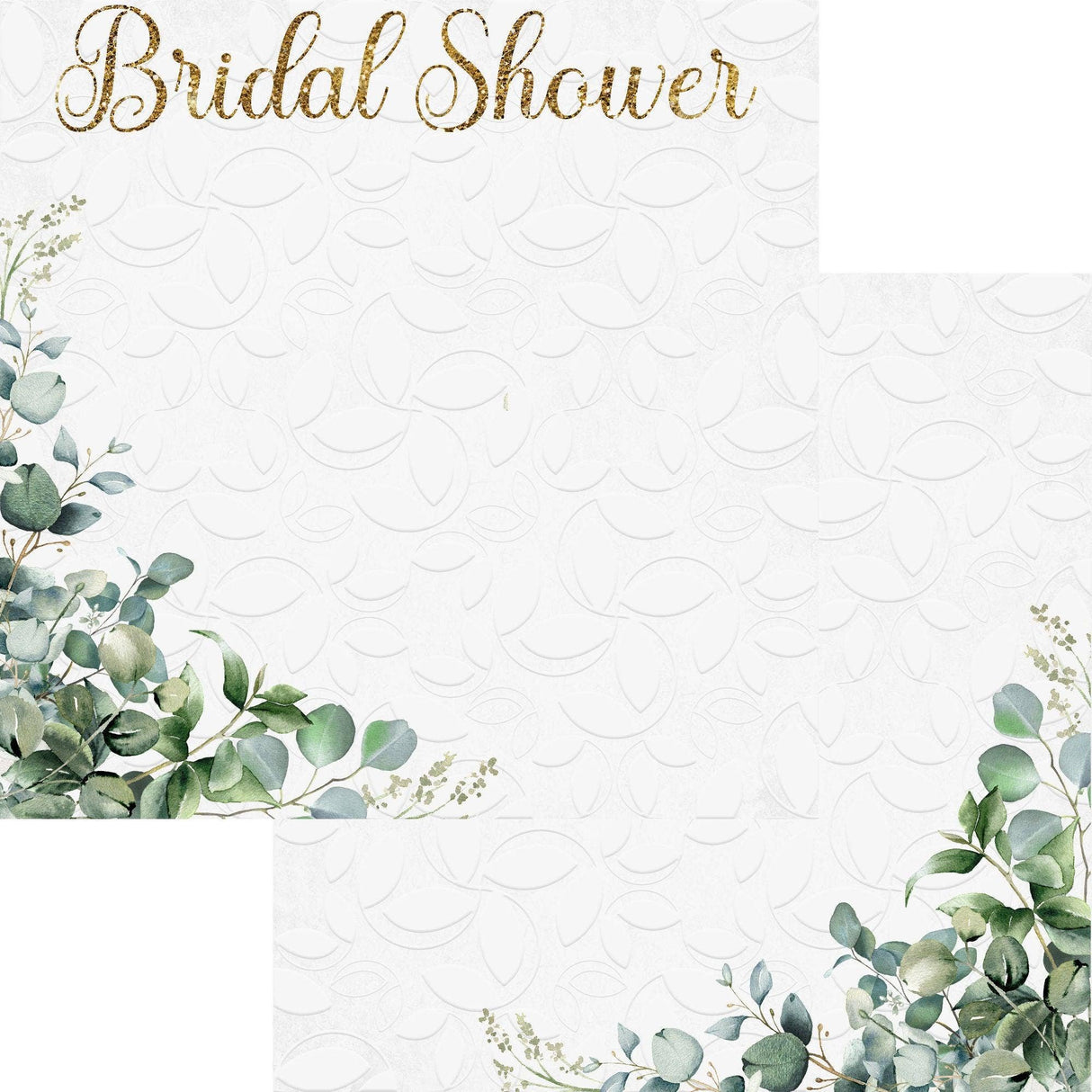 SSC Designs, Love Always Collection Bridal Shower 12 x 12 Double-Sided Scrapbook Paper