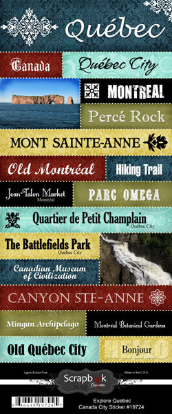 Scrapbook Customs, Canada,Explore Quebec City