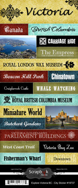 Scrapbook Customs, Canada Explore Victoria BC