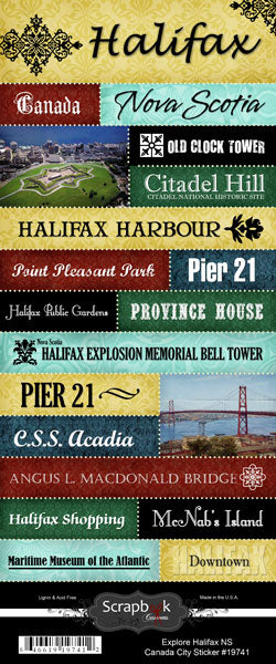 Scrapbook Customs, Canda, Explore Halifax