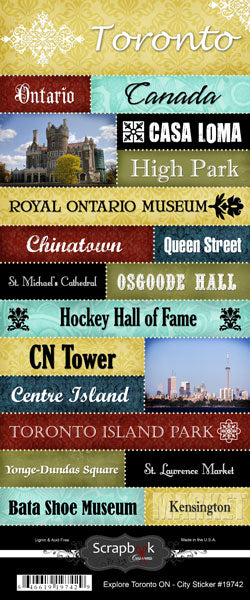 Scrapbook Customs, Canada, Explore Toronto