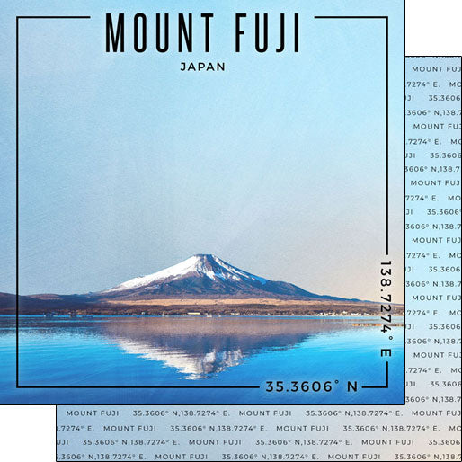 Scrapbook Customs, Japan,Mt. Fuji Paper