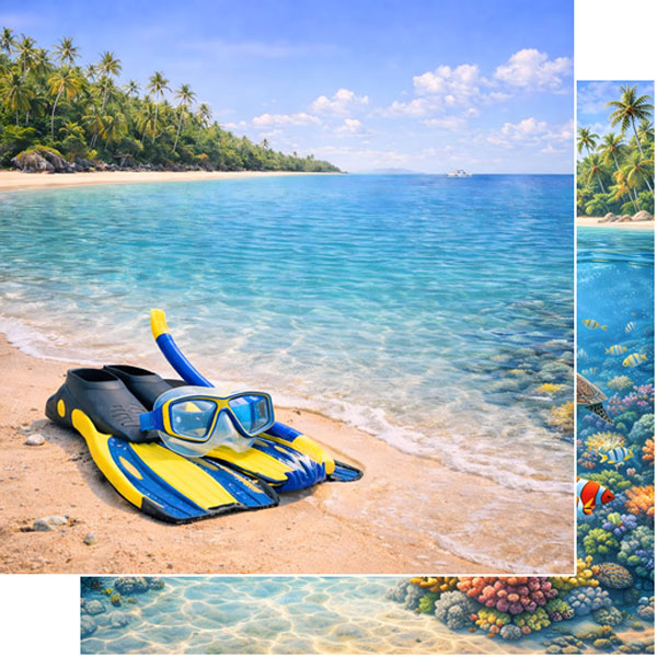 Scrapbook Customs, Snorkeling Excursion