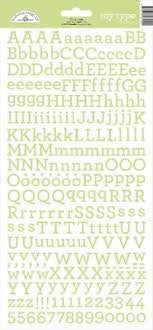 Doodlebug, My Type, Limeade, Alphabet Stickers