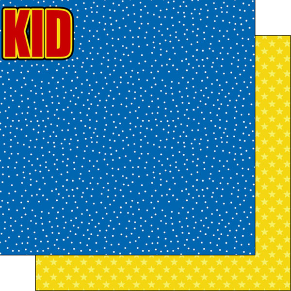 Scrapbook Customs, Super Kid Right Side Paper