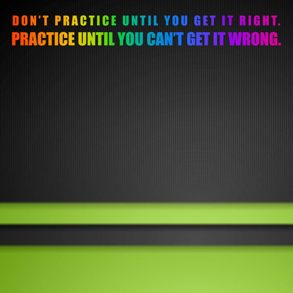 Scrapbook Customs, Practice Neon Quote
