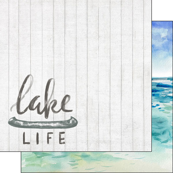 Scrapbook Customs, Lake Life Paper