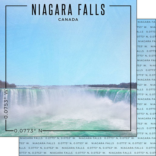 Scrapbook Customs, Ontario, Canada, Niagara Falls Paper