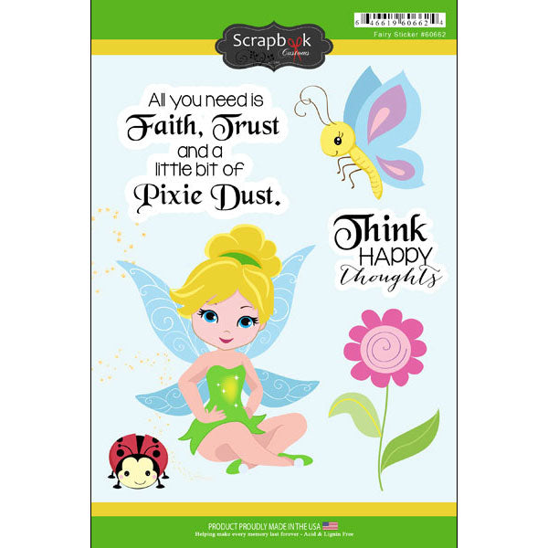 Scrapbook Customs, Fairy Sticker