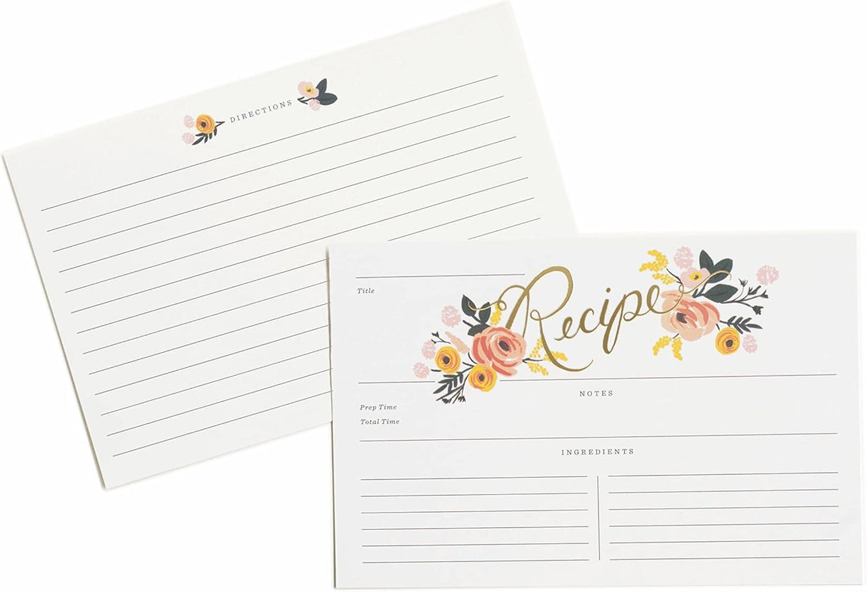 Rifle Paper Company, Recipe Cards Floral