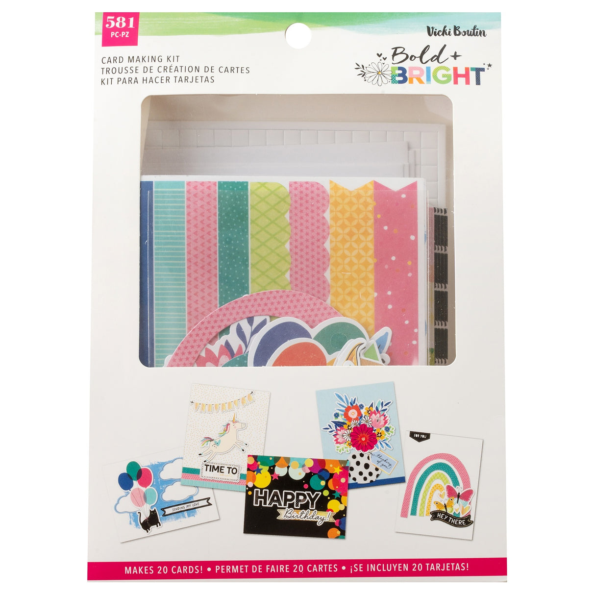 American Crafts, Vicki Boutin, Bold Bright Card Kit