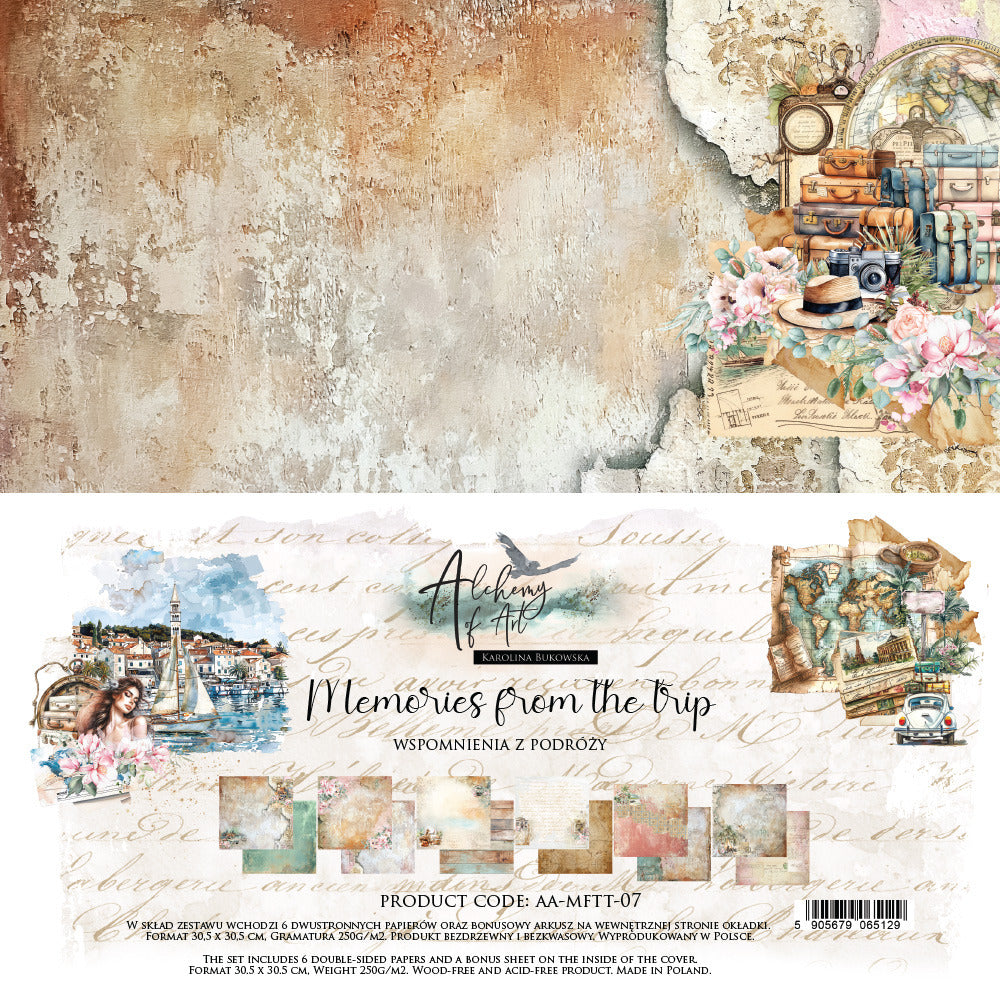 Alchemy of Art, Memories from the Trip 12x12 paper pad