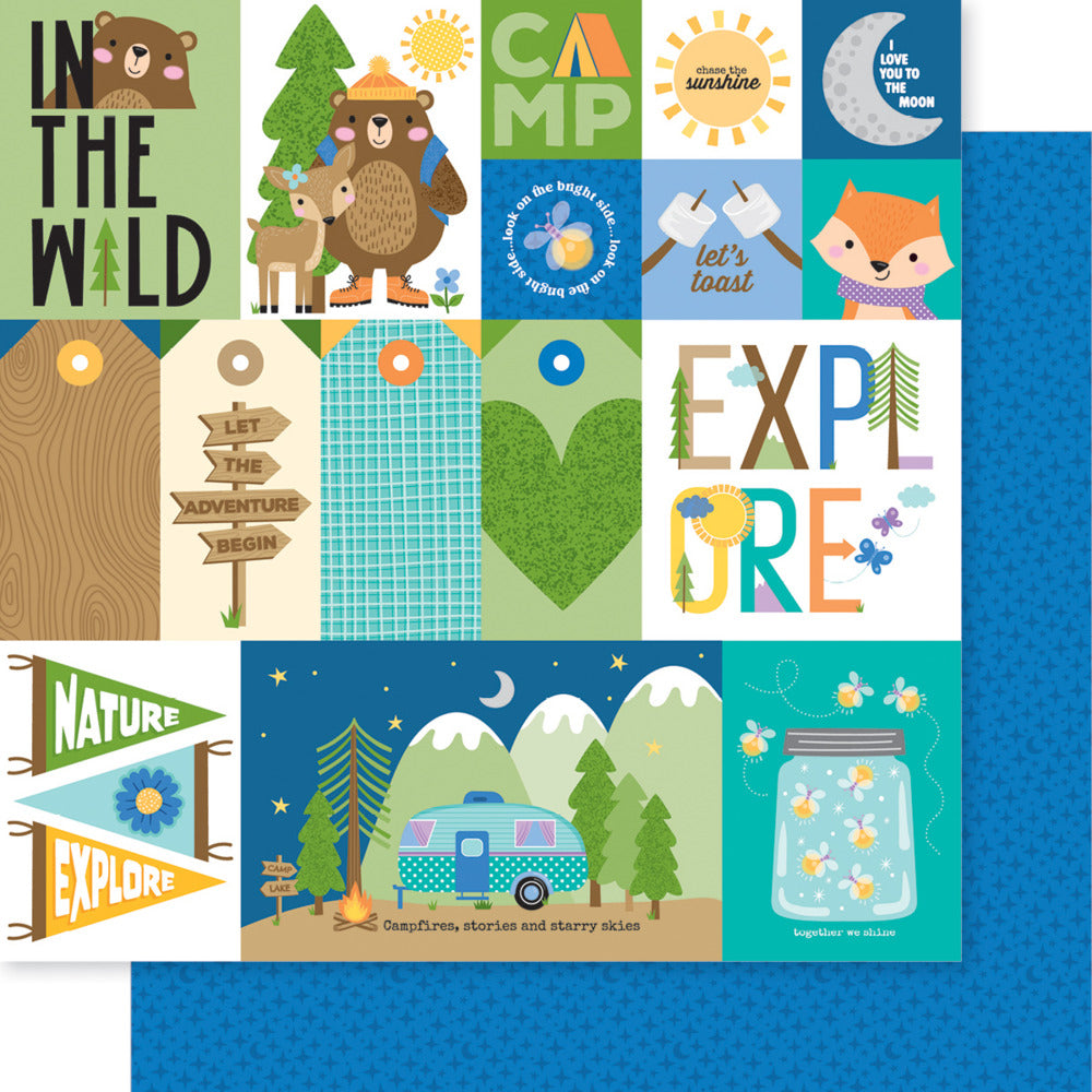 Bella Blvd, 12X12 Patterned Paper, Adventure Awaits - Daily Details