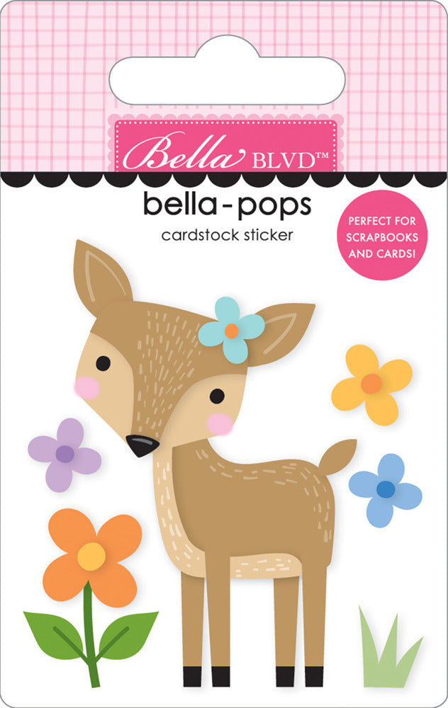 Bella Blvd, Bella-pops 3D Cardstock Sticker, Darling Deer
