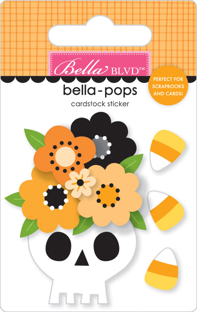 Bella Blvd, Bella-pops 3D Cardstock Sticker, Boo Blooms