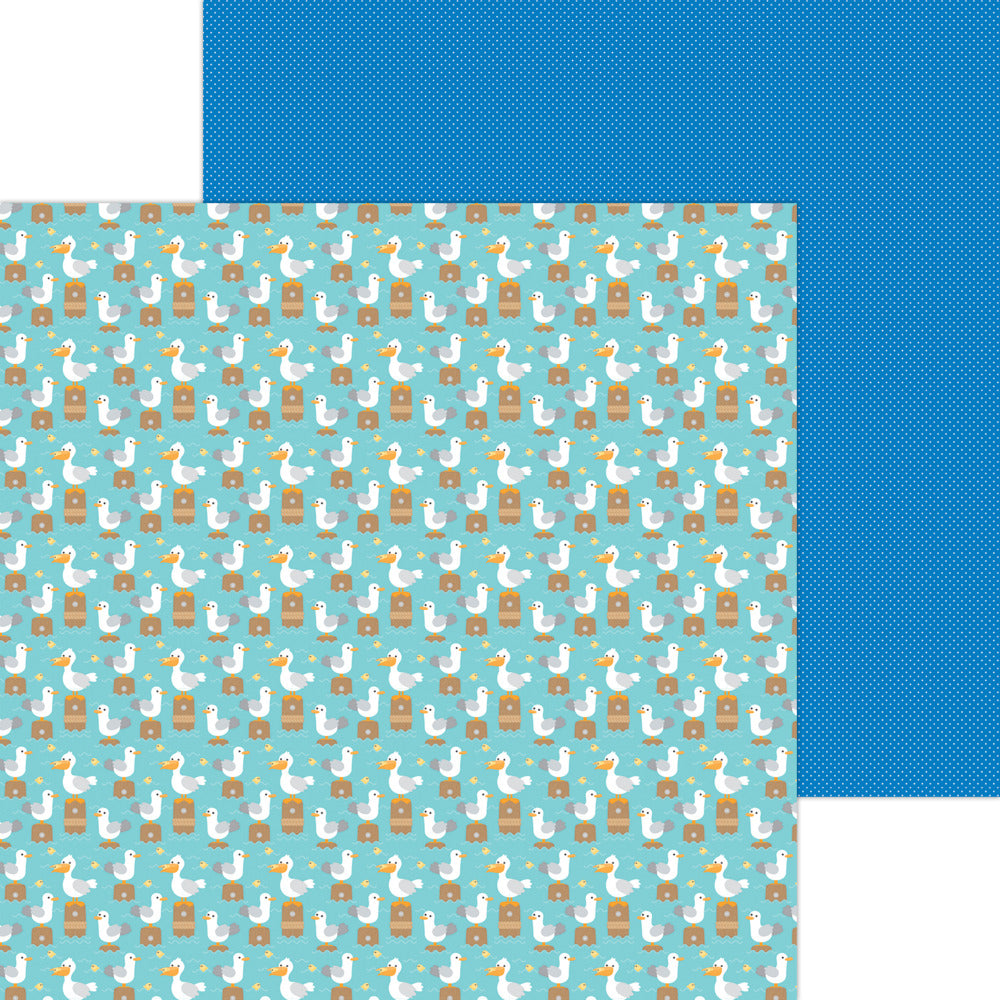 Doodlebug, Summer Fun, 12x12 Paper, Gull Friends