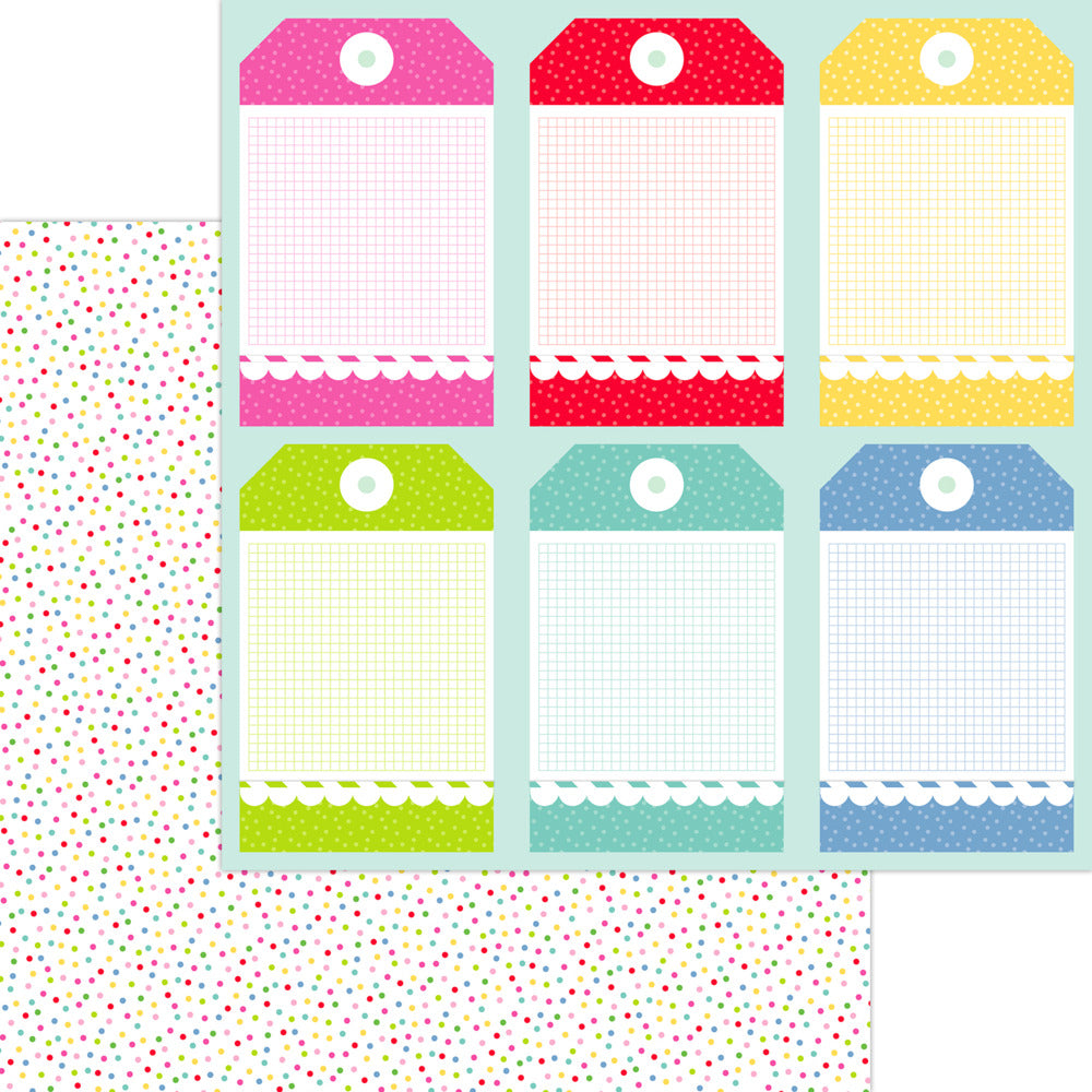 Doodlebug Design, 12X12 Patterned Paper, Oh What Fun - Spot Of Cheer