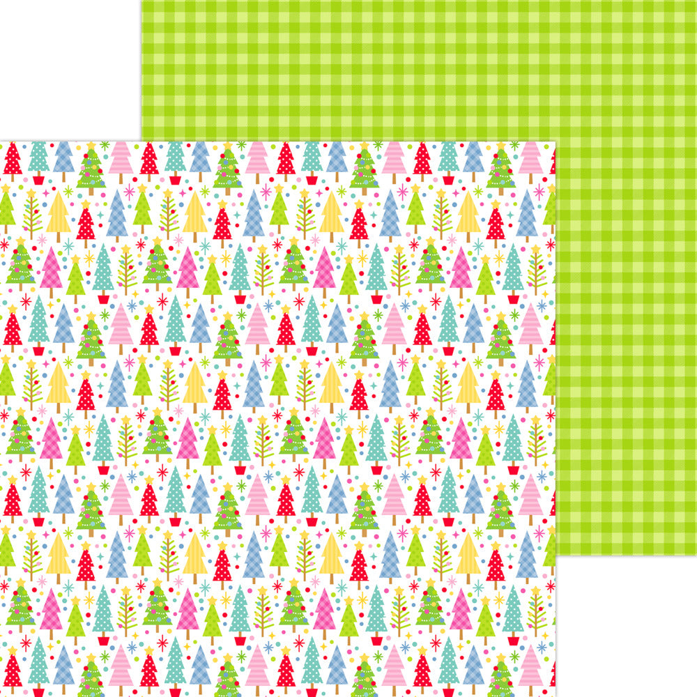 Doodlebug Design, 12X12 Patterned Paper, Oh What Fun - All Spruced Up