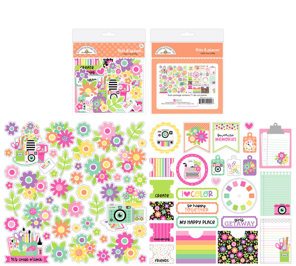 Doodlebug, Bits & Pieces, Color Me Crafty