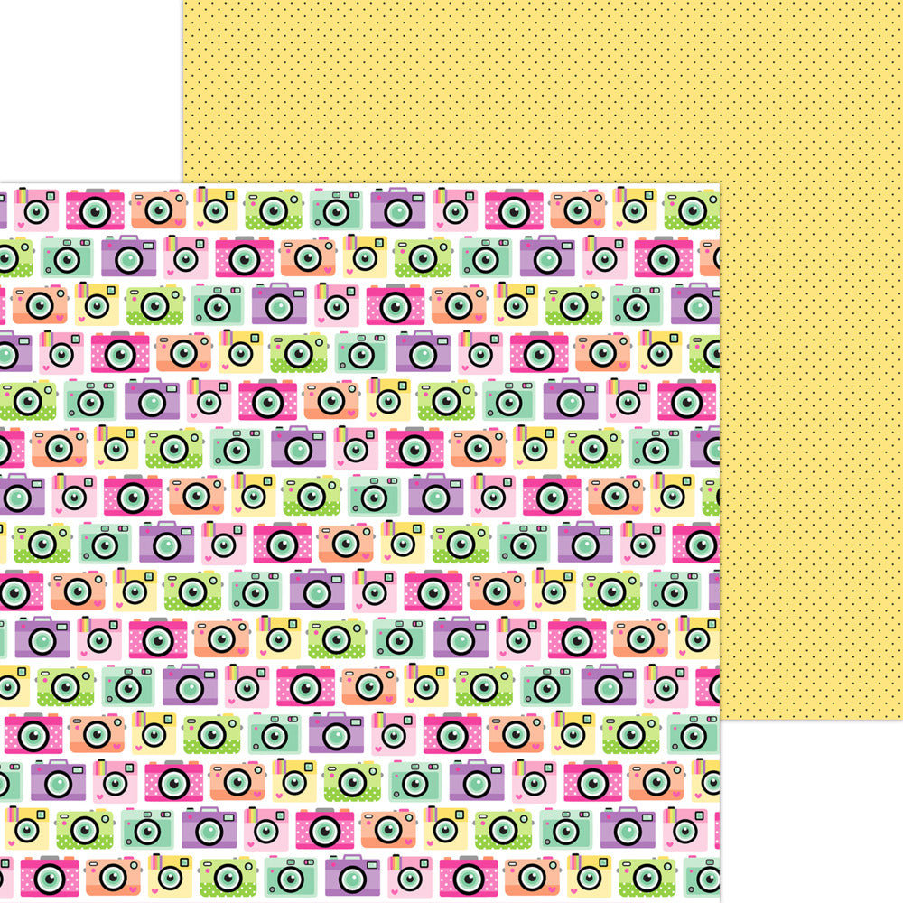 Doodlebug, 12X12 Patterned Paper, Color Me Crafty - Photo Op