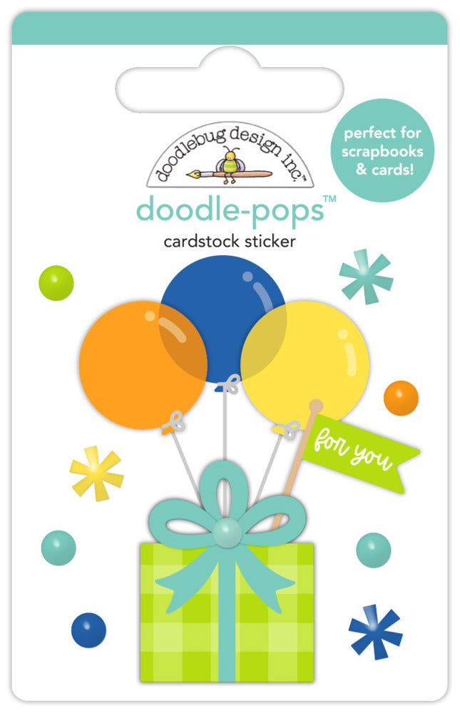 Doodlebug, Doodle-pops Cardstock Sticker, Surprise Party Pre-order
