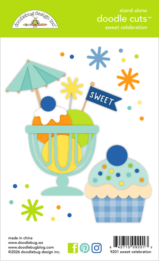 Doodlebug, Die, Sweet Celebration Pre-order