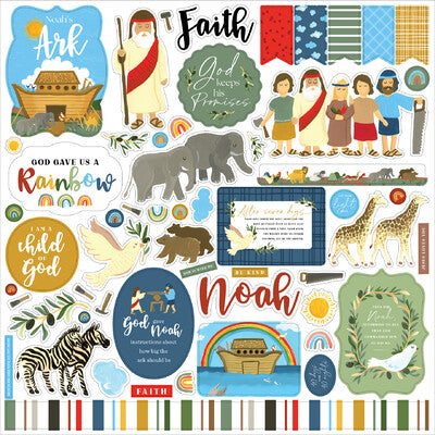 Echo Park, Noah’s Art 12x12 Stickers Sheet