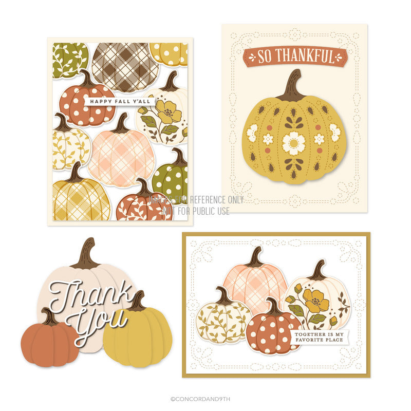 Concord & 9th, Clear Stamp, Pumpkin Prints