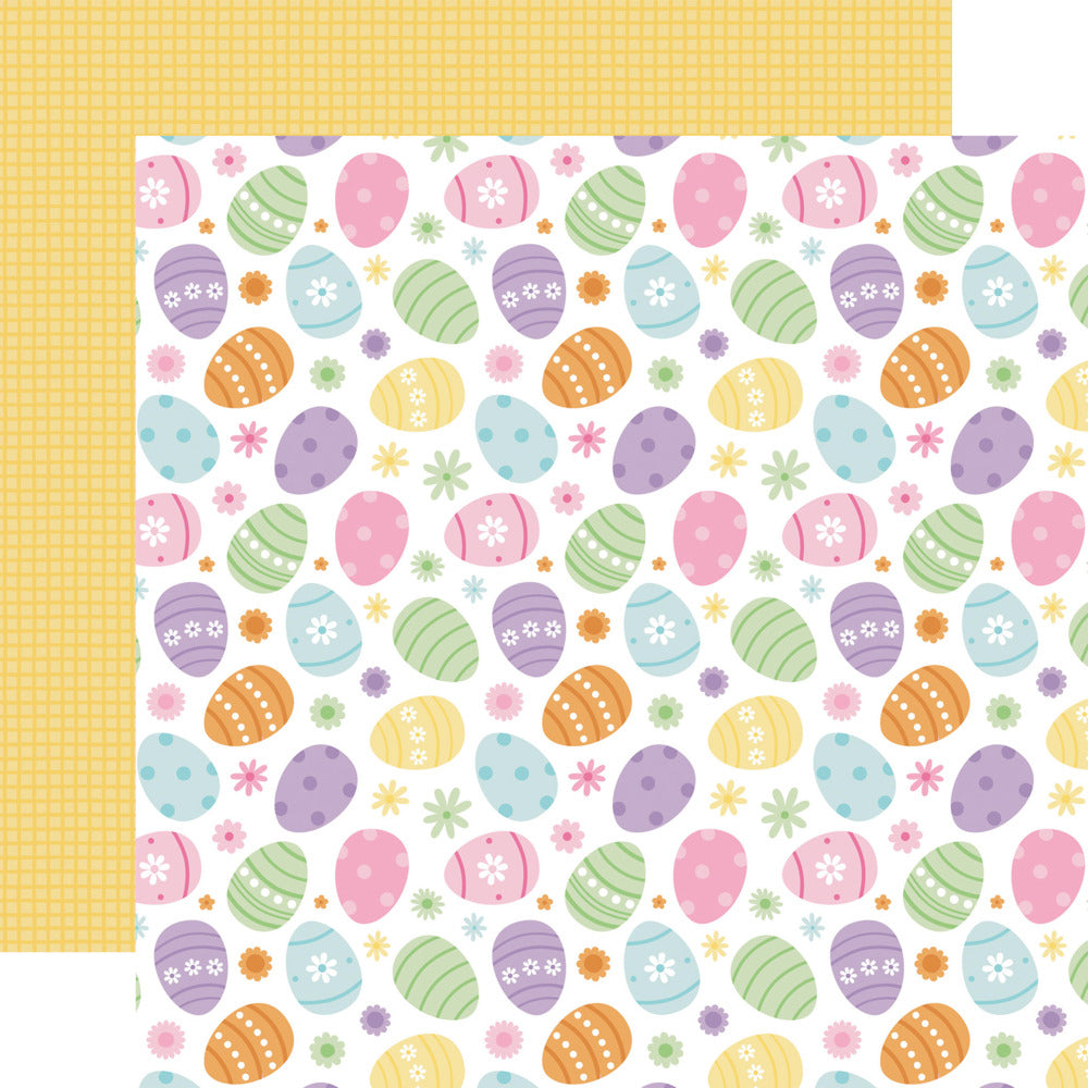 Echo Park, 12X12 Patterned Paper, Easter Basket - Egg Hunt Time