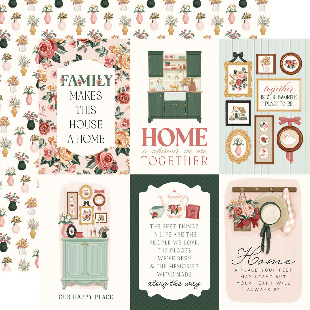Carta Bella, Feels Like Home - 4x6 Journaling Cards