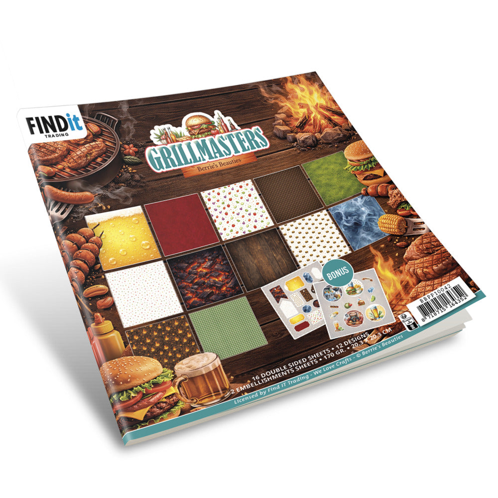 Find It,Berries Beauties 8X8 Paper Pack, Grillmasters Pre-order