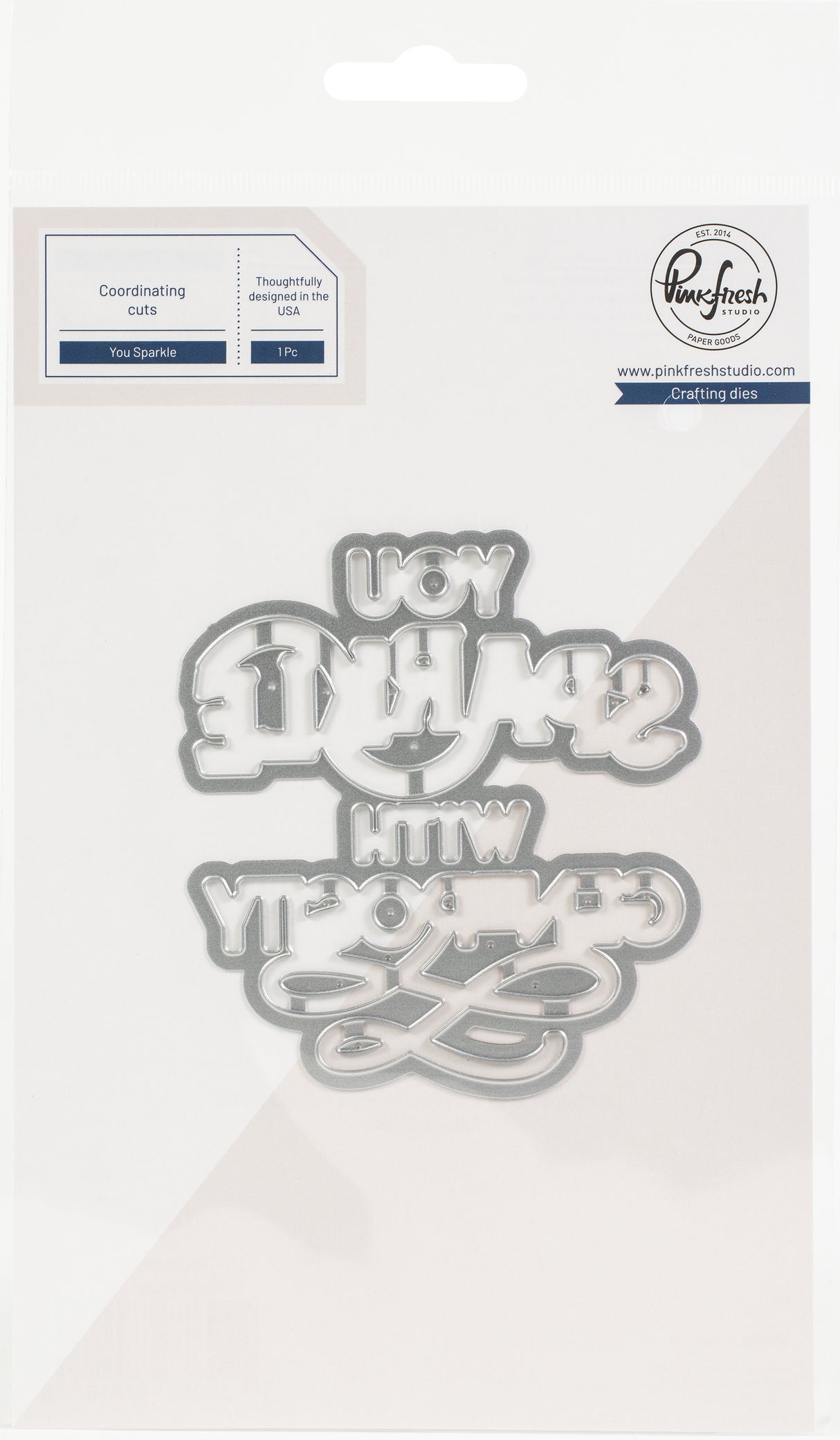 Pinkfresh You Sparkle Hot Foil Plate + Die SET