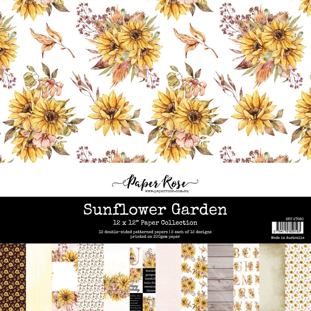 Paper Rose Sunflower Garden Paper pack
