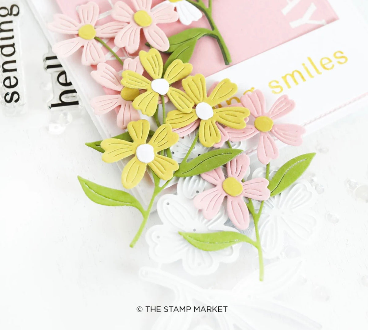 The Stamp Market, Trio of Daisies Die Cut