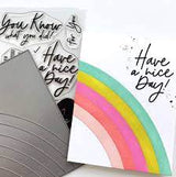 The Stamp Market Rainbow Card Cover Die