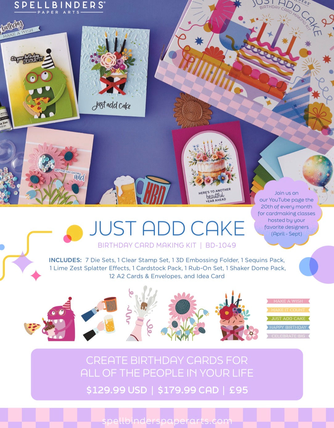 Spellbinders, Just Add Cake Birthday Box Pre-order