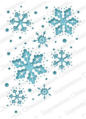 Impression Obsession, Snowflake Reverse die Cut