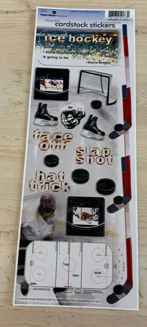 Paper House, Ice Hockey Face Off Sticker