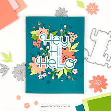 Concord & 9th, Hello Wishes Stamp & Die Cut