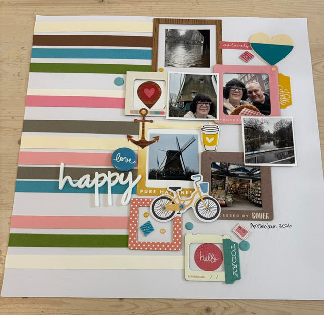 Creative Gathering, Scrap Your Stash Layout Class w/ Kathy Saturday @ 10 am