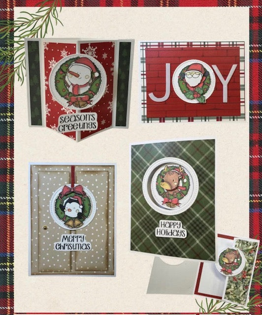 TSC, Merry Wreath Card Class In Person December 4th @ 1pm