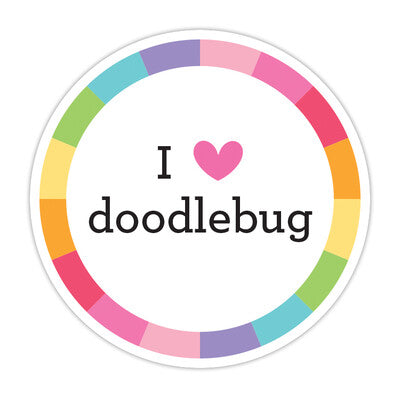 Doodlebug Pops, Vinyl Stickers,I love Doodlebug
