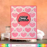 Waffle Flower, Quilted Hearts Coloring Stencil