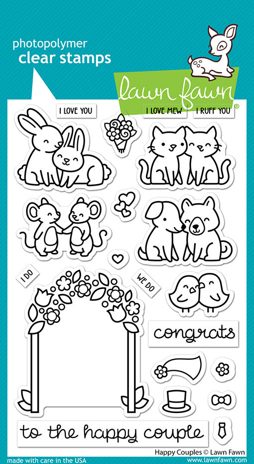 Lawn Fawn, Happy Couples Stamp