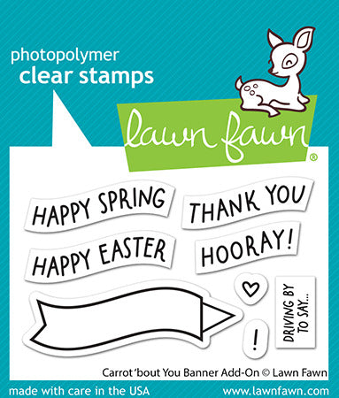Lawn Fawn, Carrot ‘bout You Banner Add-On Stamp & Die set