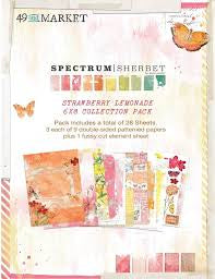 49 and Market, Spectrum Sherbet, Strawberry Lemonade Paper Pad