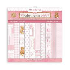 Stamperia, Babydream 12x12 Paper Pad Pink