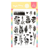 Waffle Flower, Wild Flowers Silhouette Stamp Set