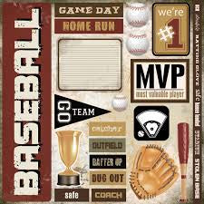 Scrapbook Customs, Basketball Extreme Sticker Sheet